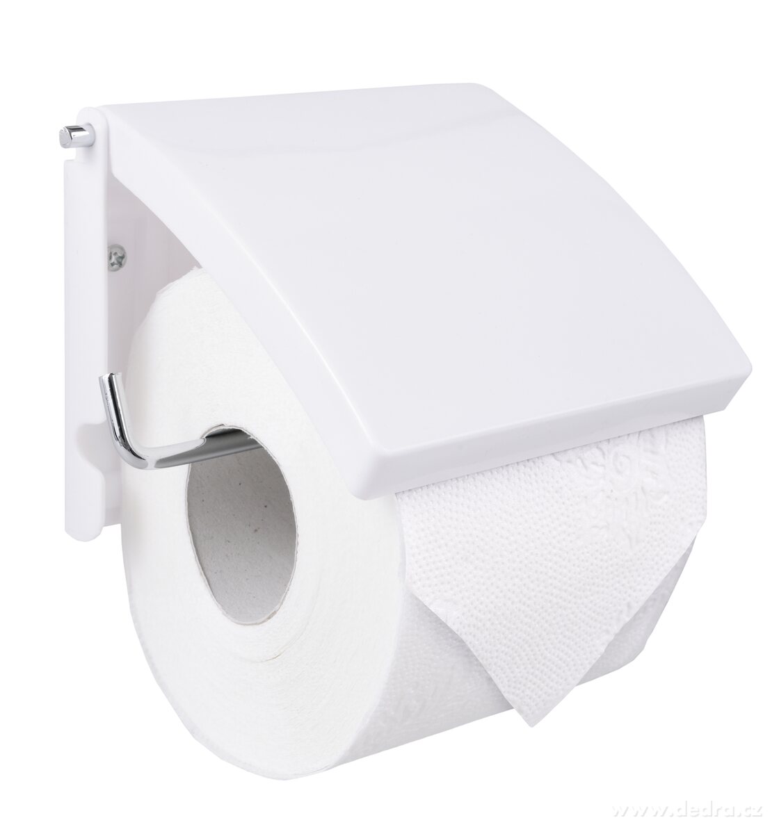 Držiak toaletného papiera, biely