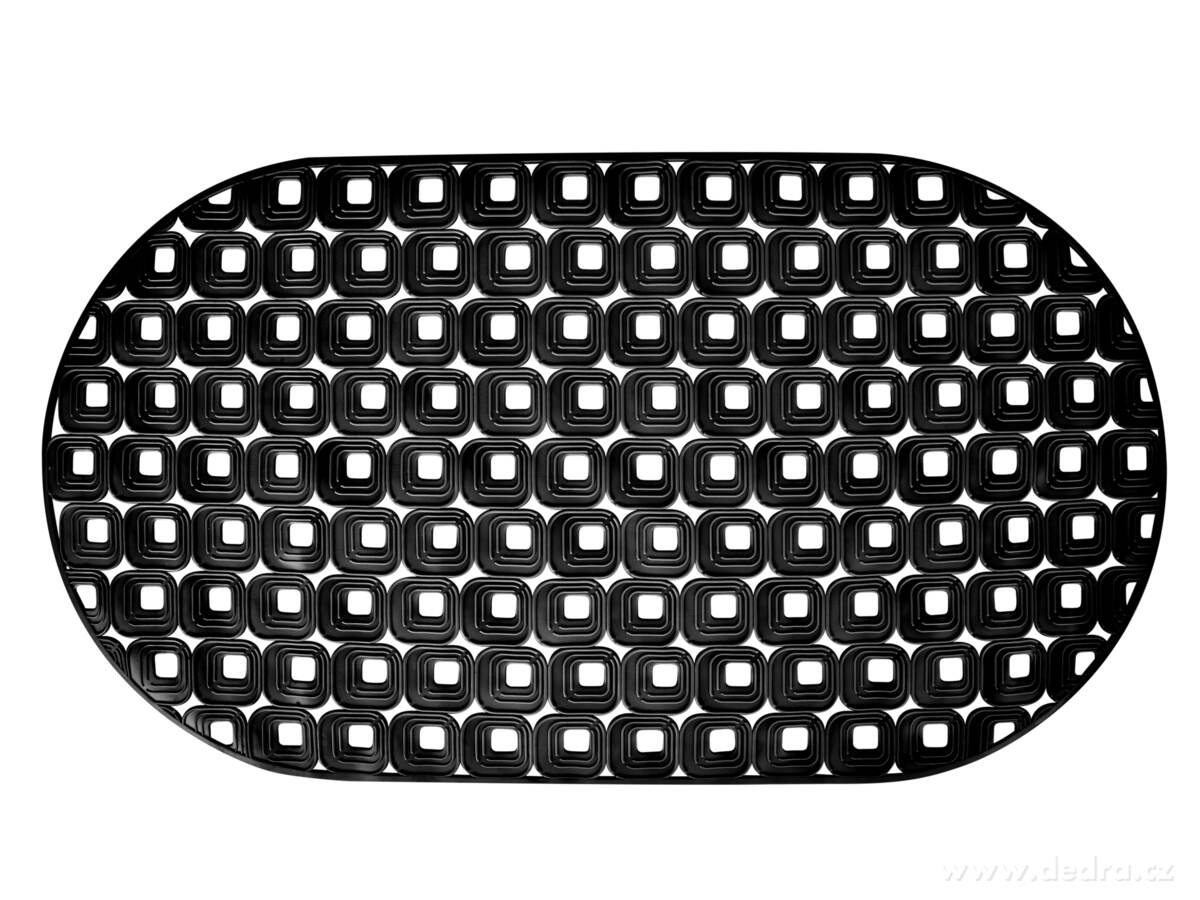 Protišmyková podložka do vane a sprchy 70 x 39 cm - čierná