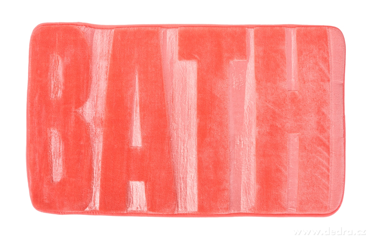 Kúpeľňová predložka BATH 75 x 45 cm, lososová