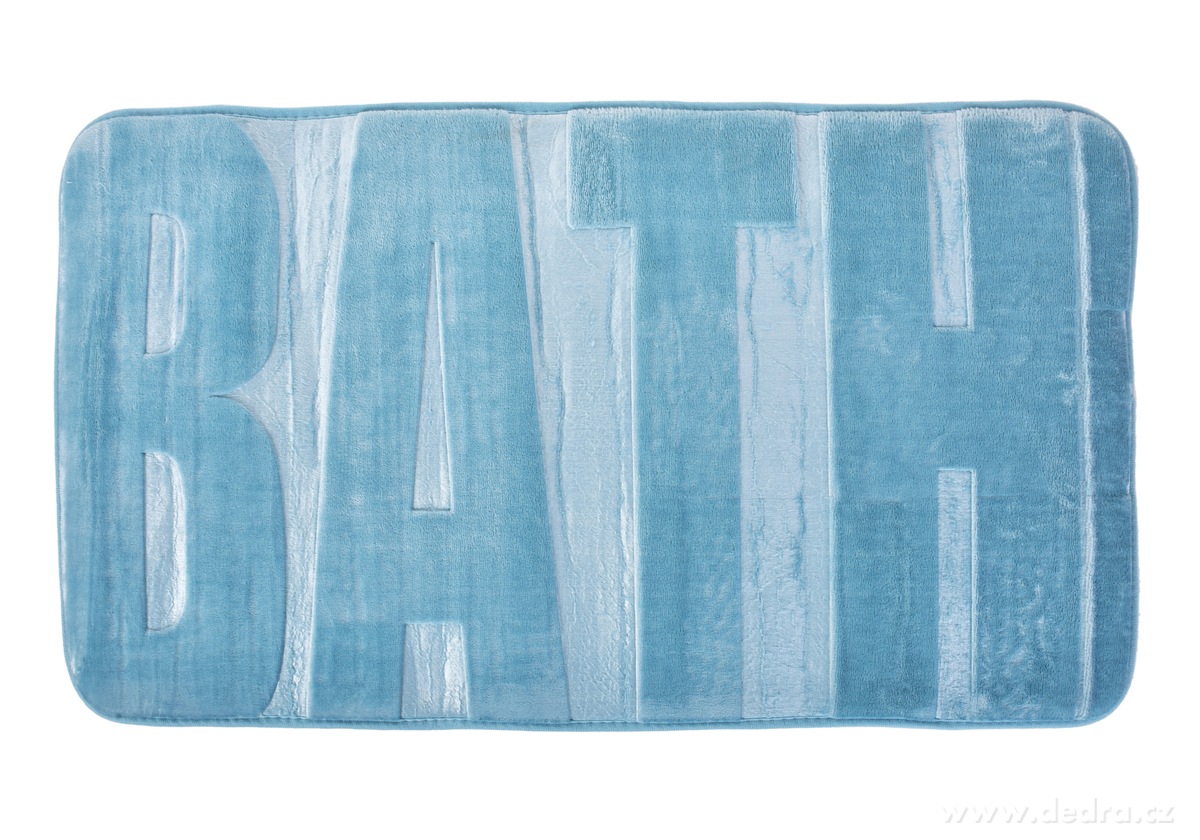Kúpeľňová predložka BATH 75 x 45 cm, pastelově modrá