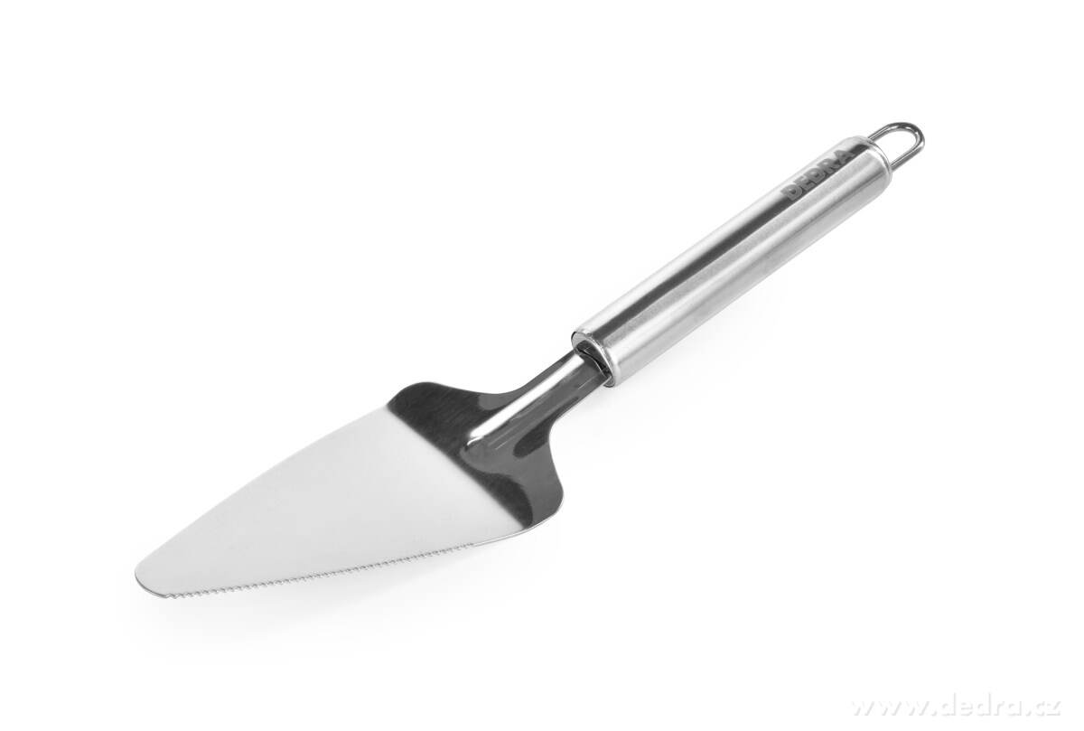 Nerezová krájacia lopatka na dezerty, na boku s vrúbkovaním 26 cm GOURMET